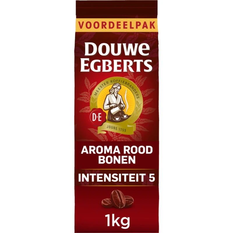 Koffie bonen Douwe Egberts Aroma Rood 1000 gram